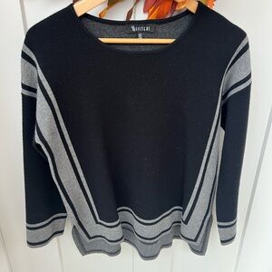 Women's Black and Gray Sweater Small/Medium